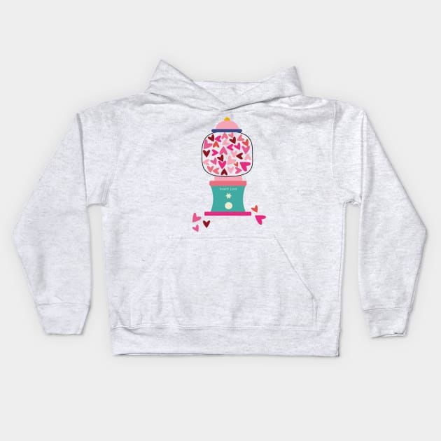 Candy love Kids Hoodie by bruxamagica